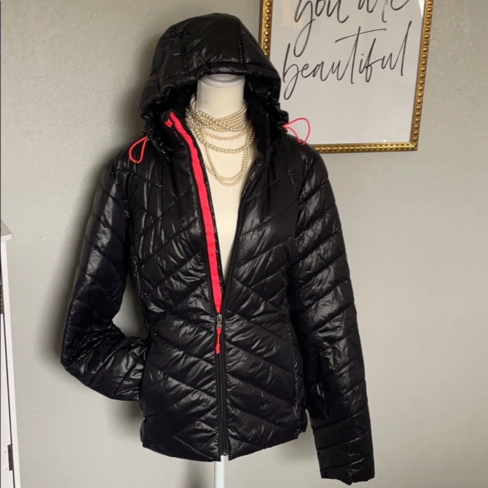 Black puffy coat